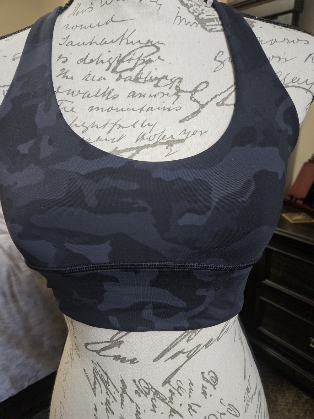 lululemon athletica Navy Black Camo Sports Bra